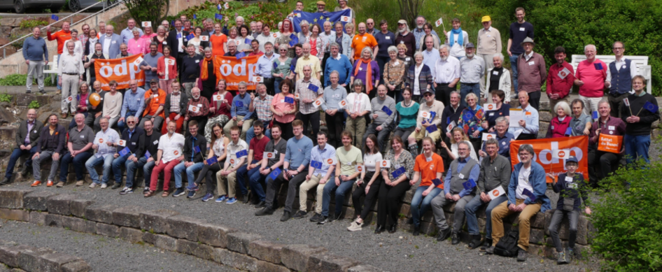 Delegierte 62. Bundesparteitag der ÖDP in Gersfeld/Rhön 