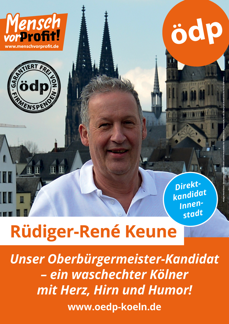 Rüdiger-René Keune, OB-Kandidat, Direktkandidat Wahlbezirk 1 - Altstadt-Süd